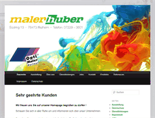 Tablet Screenshot of maler-huber-iffezheim.de